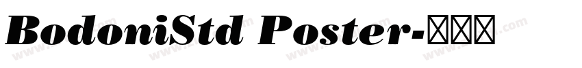 BodoniStd Poster字体转换
